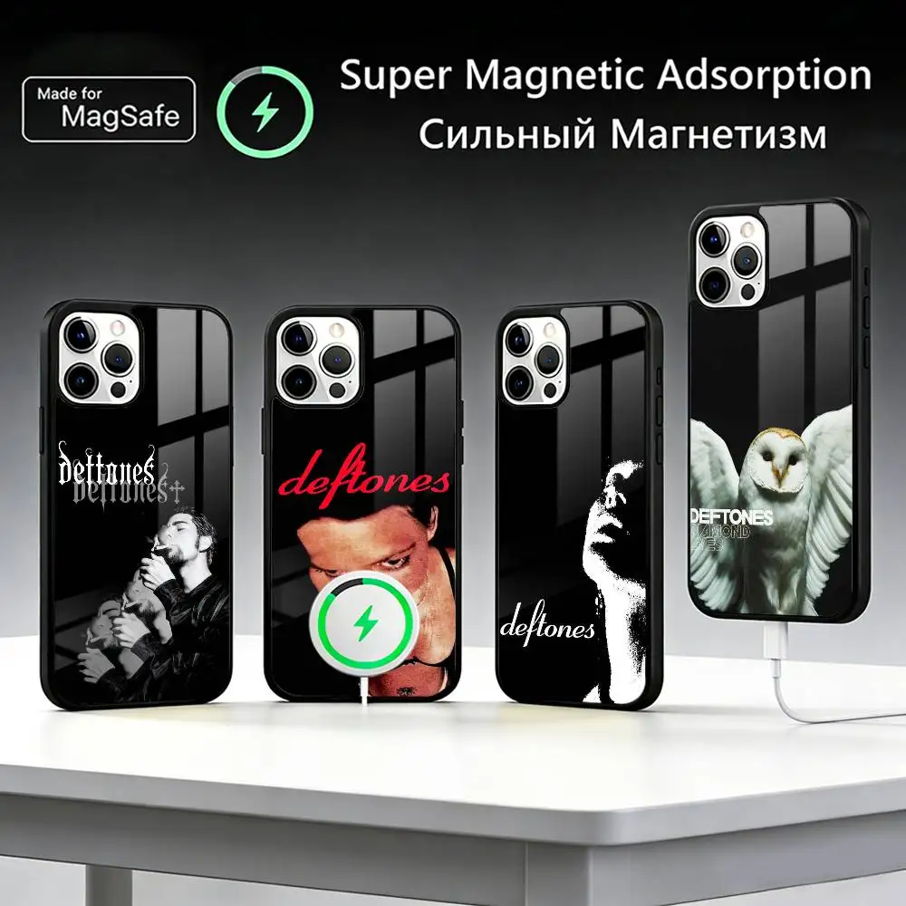 

Band D-Deftones Phone Case For IPhone17 16 15 14 13 12 11 Plus Pro Max Plus Wireless Charger Cover Funda