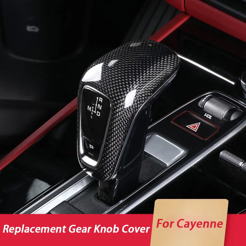 

Car Gear Head Lever Shift Knob Cover Replacement Interior Modification For Porsche Cayenne 92A 9YA 2018 2019 2020 2021-2025