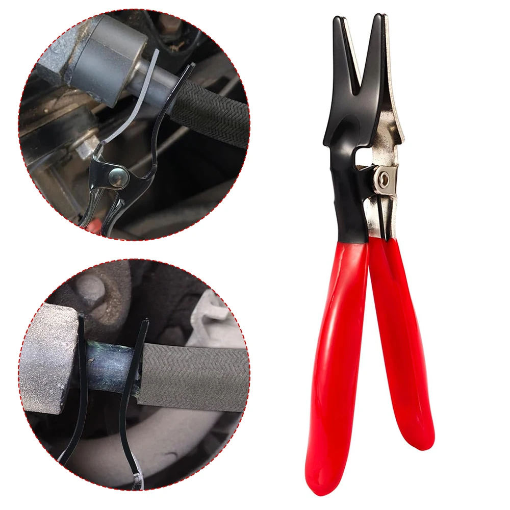 

Auto Oil Hose Pipe Buckle Removal Tool Oil Pipe Separation Clamp Tube Hose Remover Pliers for Marine,Water Hoses VT01166