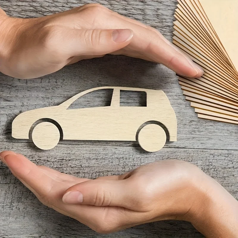 30PCS Natural Unfinished Wood Board DIY Crafts Painting Carving Projects Smooth Surface Ideal Home Decor Creative Art Pieces