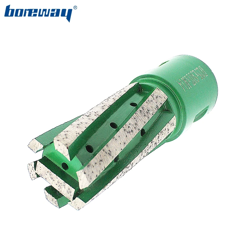 

Boreway D25*50T*M14 Diamond Finger Bit Segment Drill Router Bits Used With CNC Machine For Milling Granite Marble Slab Counter