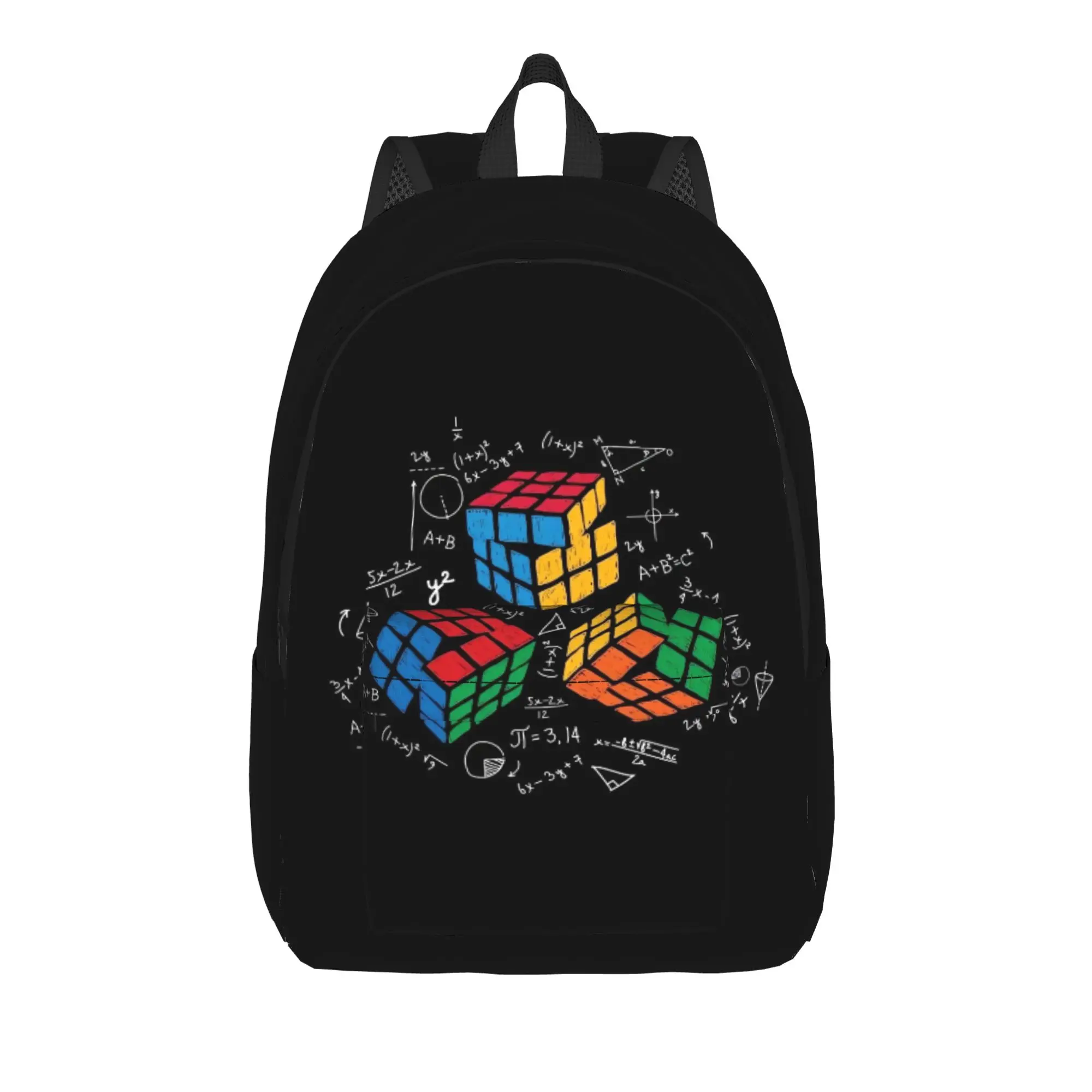 Math Rubik Rubix Rubics Player Cube Math Backpack  Women Men  Outdoor Style Backpacks Durable Cool High School Bags Rucksack
