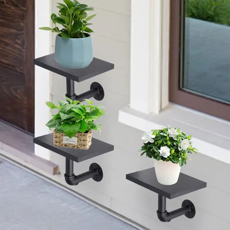 

6pcs Floating Shelf For Wall Wall Flower Rack Small Wall Mounted Shelves Small Floating Shelves Modern Gallery Wall Plant Shelf