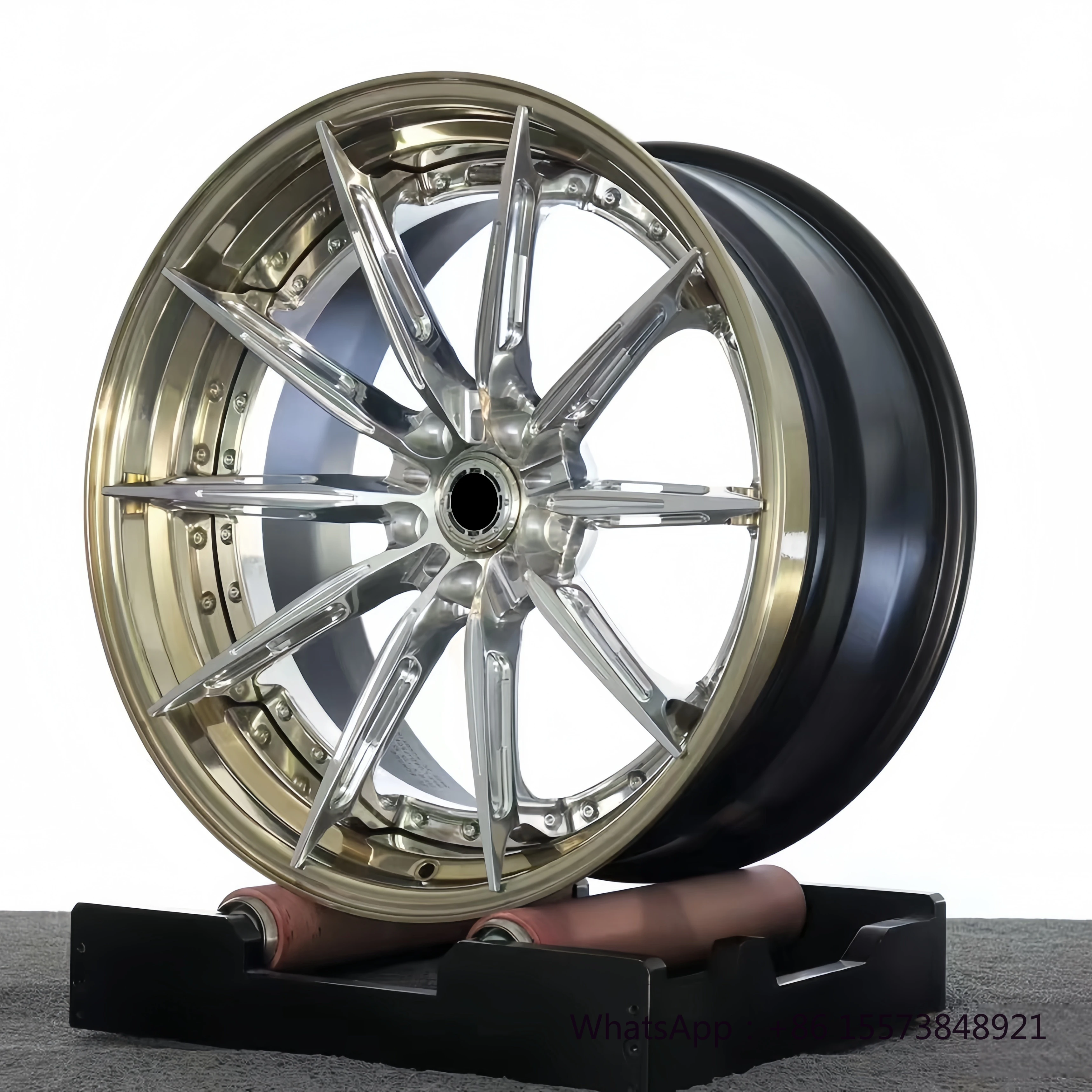 

New Custom Deep Dish Lip Forged Multi-rim 3-piece Wheel 5X112 20 22 Inch Aluminum Alloy Racing Car Wheels