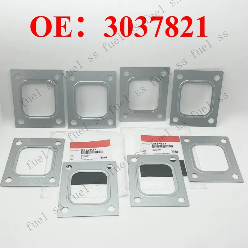 S+ 8 Pcs Manifold Gasket 3037821 For Cummins Engine KTA19 KTA38 KTA50