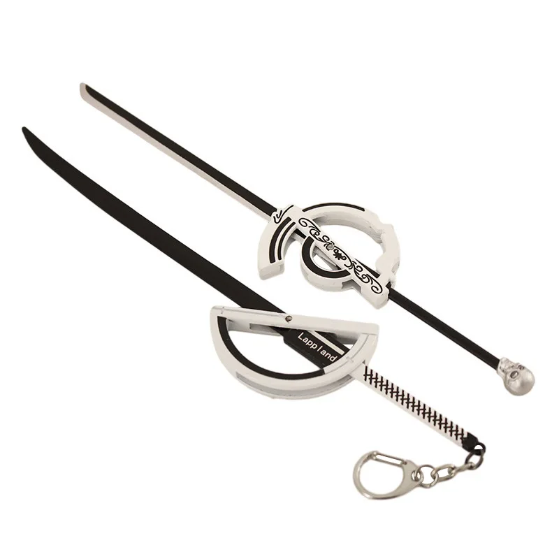 22cm/8.66in płynący pies metalowy model broni zabawka miecz ze stojakiem wystawowym kolekcja ozdób pulpit prezenty urodzinowe dla chłopca Prop