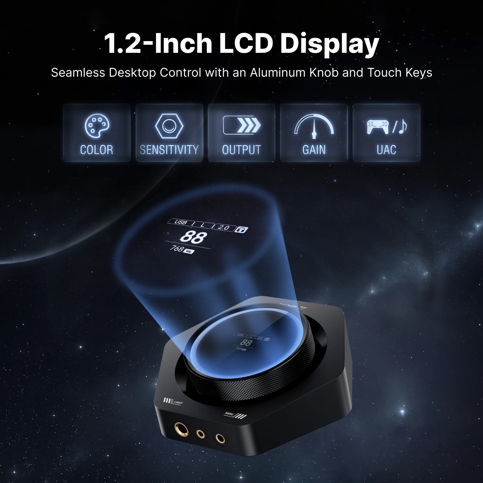 Fosi Audio ZH1 Balanced Headphone Amplifier Desktop DAC Amp