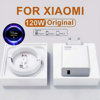 6A 120W EU Ultra Fast Charger for Xiaomi 11 12 13 14 Ultra Redmi Note 10 11 12 13 POCO F5 X5 Pro Type C USB Turbo Charging Cable