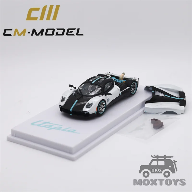 

CM MODEL 1:64 Pagani Utopia pearl white with carbon Diecast Model Car