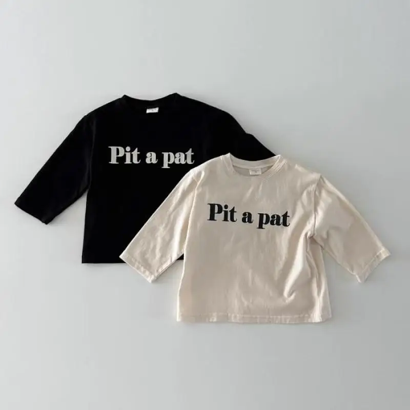 

2025 Autumn New Children T Shirts Letter Print Boys Girls Long Sleeve Tee Baby Cotton Bottoming Shirts Kids Casual O-neck Tops
