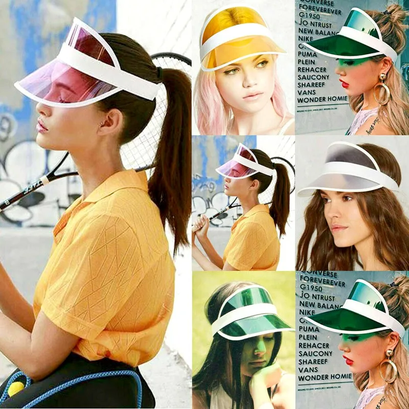 Summer Pvc Transparent Baseball Cap Sun Hat Unisex Anti-Uv Plastic Women Men Casual Sport Empty Top Hats Children Sunscreen Caps