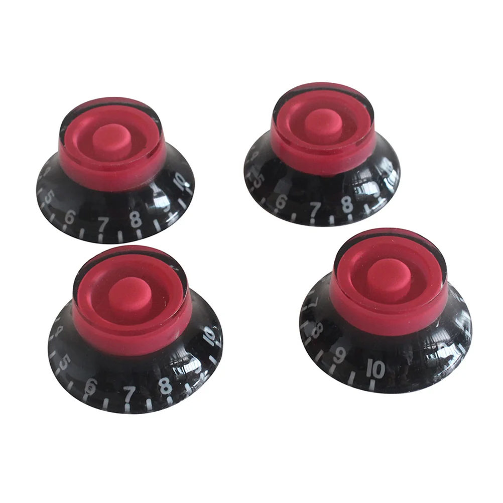 

4 PCS/Set Output Converter Car Audio Guitar Parts Volume Tone Control Knobs Cap