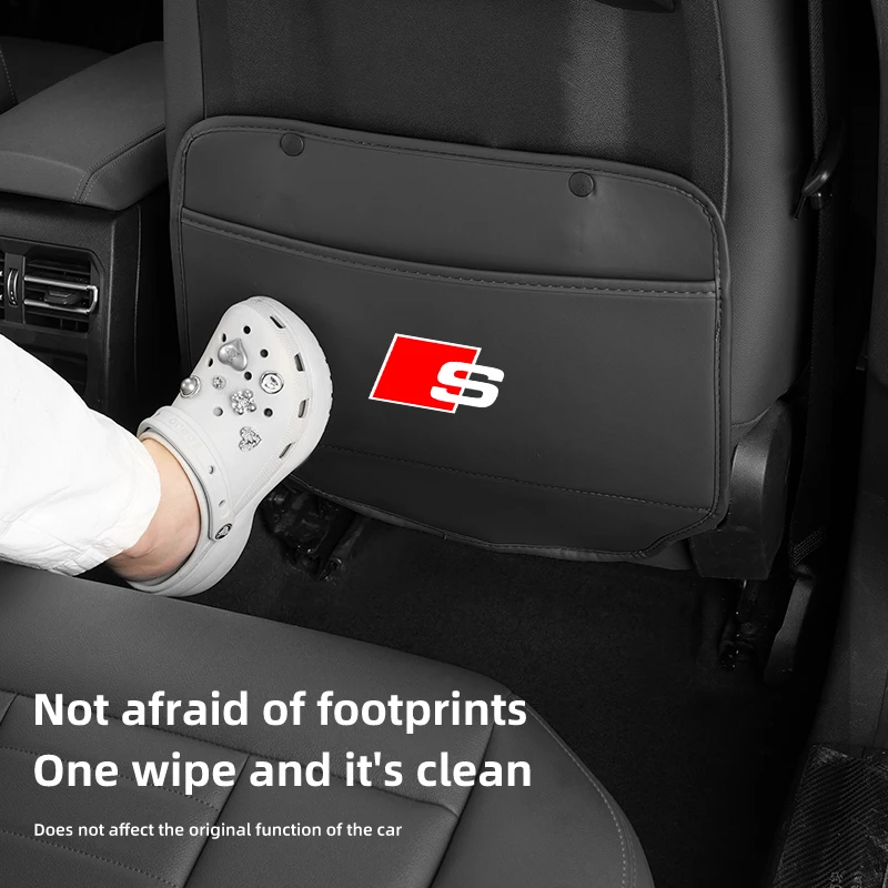 

Car Seat Anti-Kick Pad Leather Back Protector Cover For Audi S3 S4 RS6 RS7 S5 S6 S7 S8 RS5 RSQ3 RSQ8 RS3 RS4 A3 A4 A6 A5 Q5 A1 Q