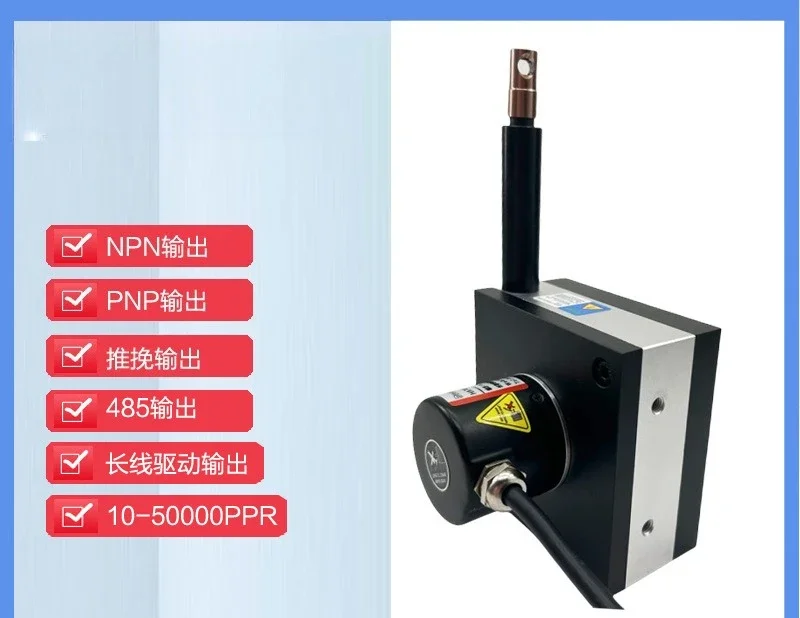 0-3000Mm cable displacement sensor RS485-Modbus protocol cable encoder