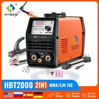 HITBOX TIG Welding Machine 2 IN 1 200A MMA  2T/4T Automatic Semi-automatic Welding Machine 220V/240V HBT2000