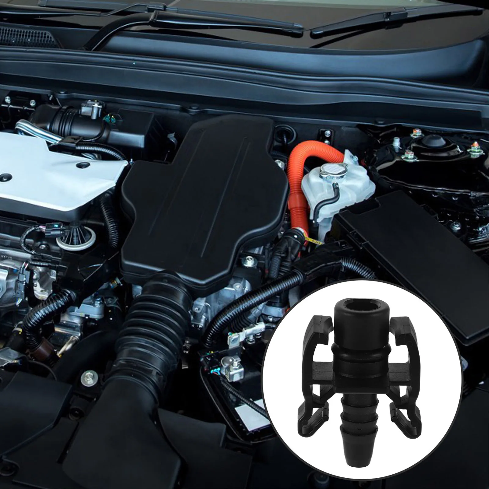 

2Pcs Quick Connect Radiator Hose Fitting Durable Material Secure Fit Wide Compatibility Car Coolant System Heater Hose Connector