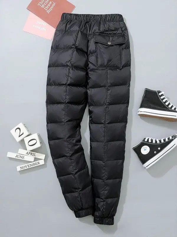 

Мужские зимние брюки Thiened из хлопка, ветрозащитные, теплые, для активного отдыха, очень большие размеры, прямые, длинные штаны