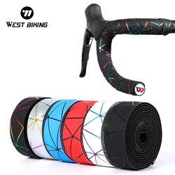 WEST BIKING Bike manubrio nastro antiscivolo Gel di silice EVA assorbimento degli urti manubrio nastro da strada bicicletta ciclismo Wrap End Plug