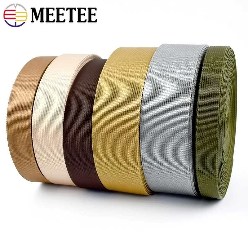 45Meters 20/25/32/38/50mm Nylon Webbing Band for Strap Belt Knapsack Ribbon Tapes DIY Bag Clothes Binding Sewing Accessories