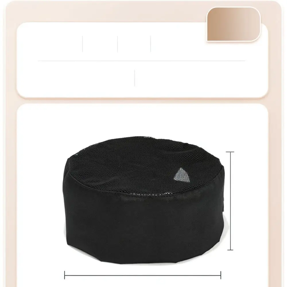 Polyester Cotton Chef Hat Work Cap Unisex Kitchen Restaurant Cooking Headwear Professional Catering Adjustable Breathable Design
