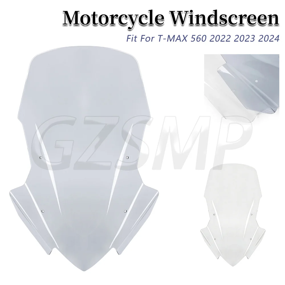 

Front Windshield Windscreen Deflector Protector For YAMAHA TMAX 560 2022-2025 Motorcycle Parts Deflector Enlarged Windshield
