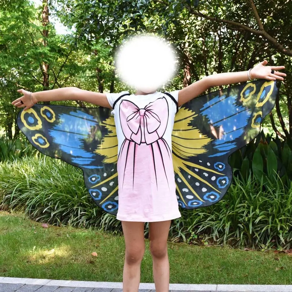 Performance Props Fairy Shawl Fancy Shoulder Straps Kids Gift Butterfly Wings Costume Party Cape Kids