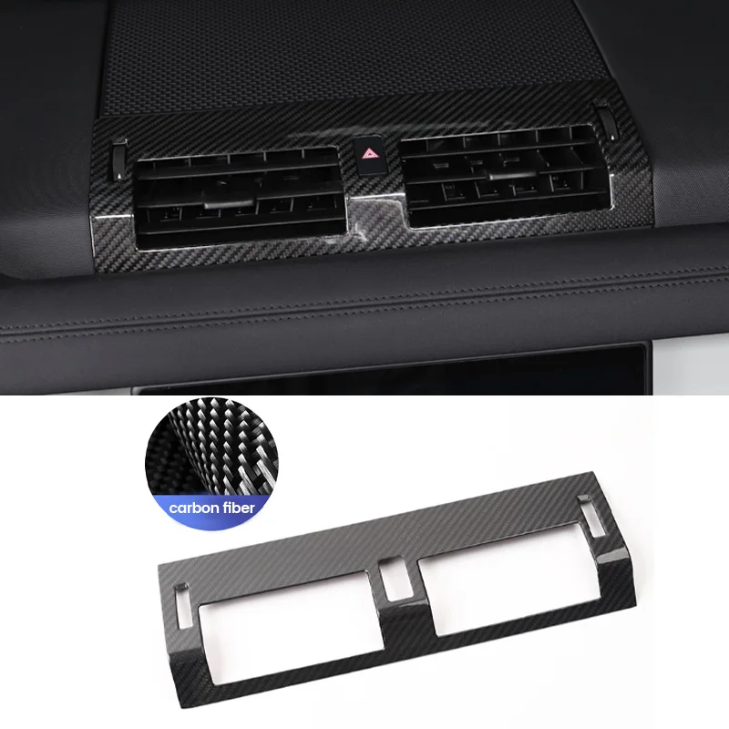 

be suitable for Land Rover Defender central control air outlet frame carbon fiber instrument panel decoration patch frame