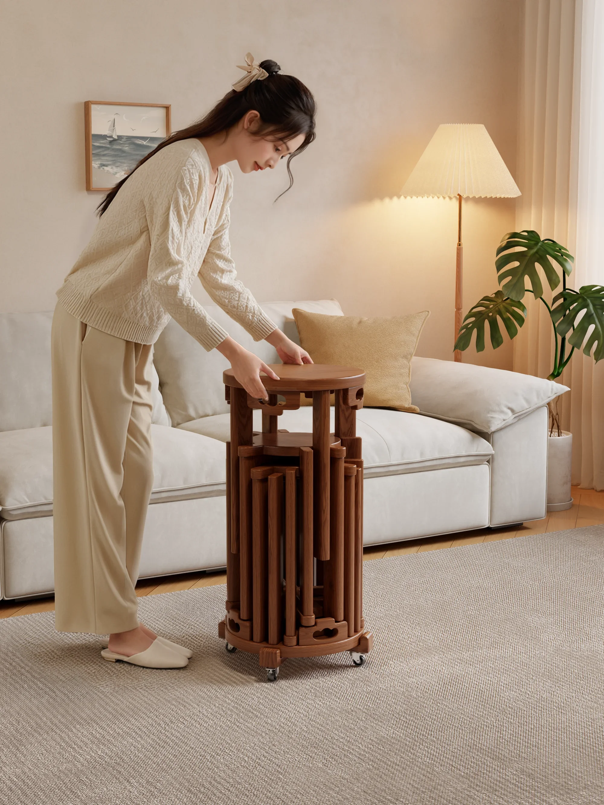 

Табурет бытовой, прочный, круглый табурет, штабелируемый, высота табурета