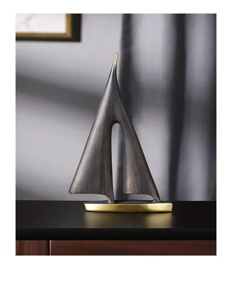 2-piece Set of Smooth Sailing Sailboats for Living Room Decoration,home Decoration, Bedroom Tabletop Decoration, Resin Craf