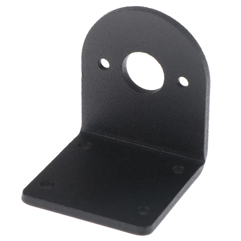 Motor Bracket 550/545/555 DC Motor Black L Shape Aluminum Alloy Fixed Support Mounting Bracket