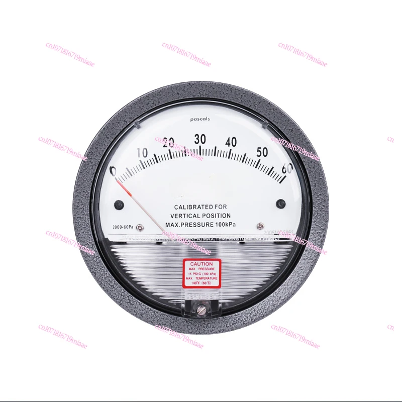 Meter Positive and Negative Pressure Air Clean Room Differential  Gauge Suction  60PA Wind  Ward for Breeding