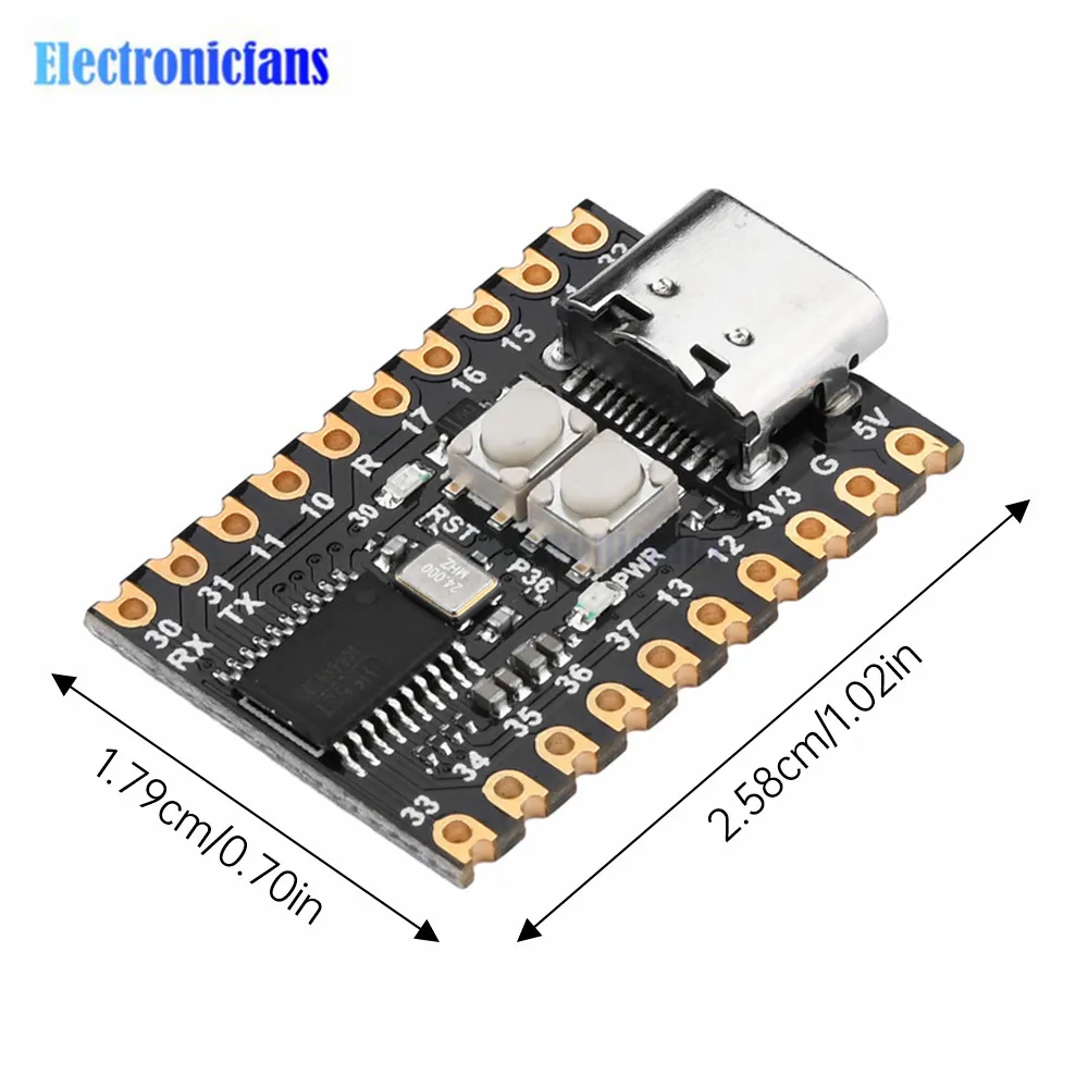 CH552T Core Board Development Board CH552 51 Minimum System Board TYPE-C Interface