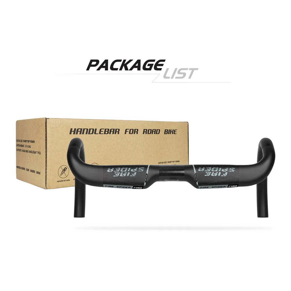 Fire Spider Bike Carbon T1000 Road Handlebar 380/400/420/440mm