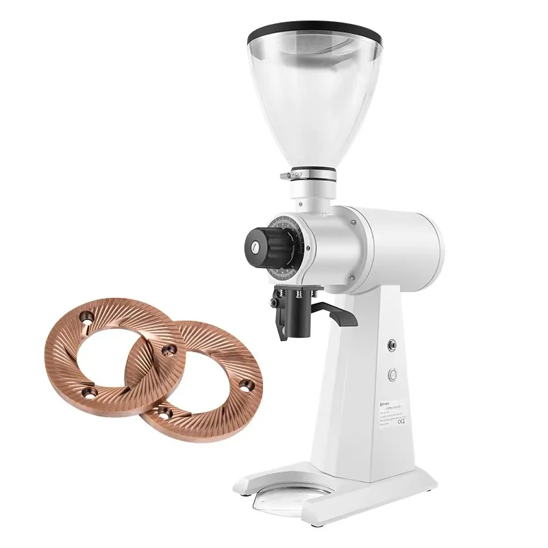 

98mm Titanium Espresso Industrial Electric Coffee Bean Grinder Cafe Machine for Espresso Turkish Pour-over Coffee Fix EK