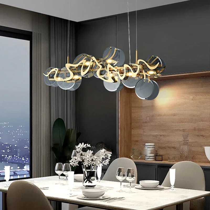 

New Modern LED Living Room Chandeliers Lighting Lustre Suspension Luminaire Lampen For Kitchen Island Dining Room Bedroom Foyer