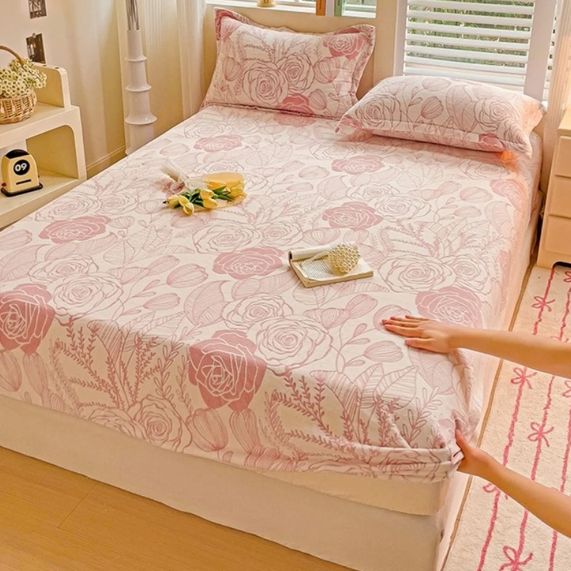 

2025 Three-dimensional High-weight Thickened Embossed Fleece Single Bed Hat Style Thick Warm Mattress Covers for Autumn Winter