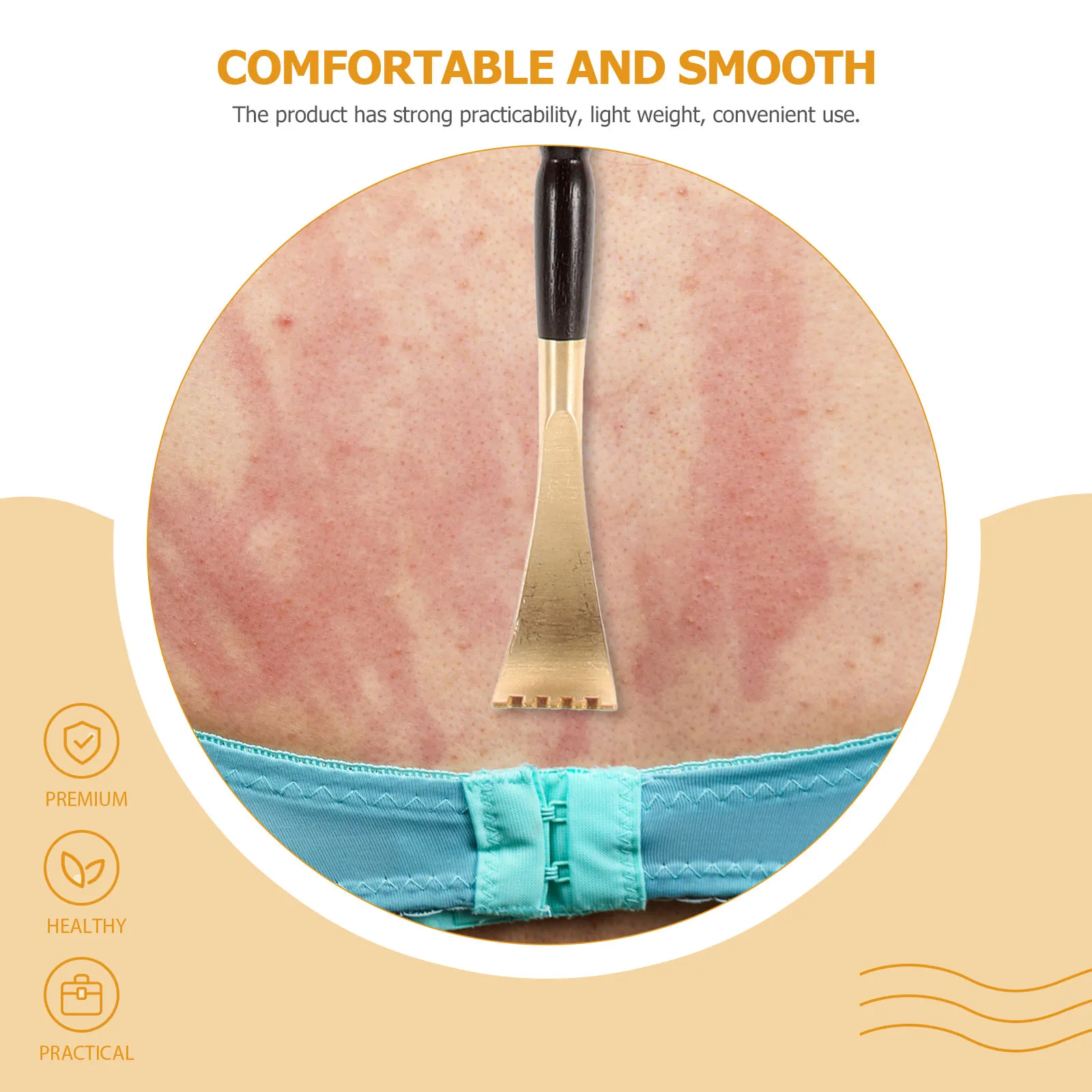 

Wooden Back Portable Telescopic Massage Tool for Adults Men Lightweight Durable Scratcher For Back Smooth Surface