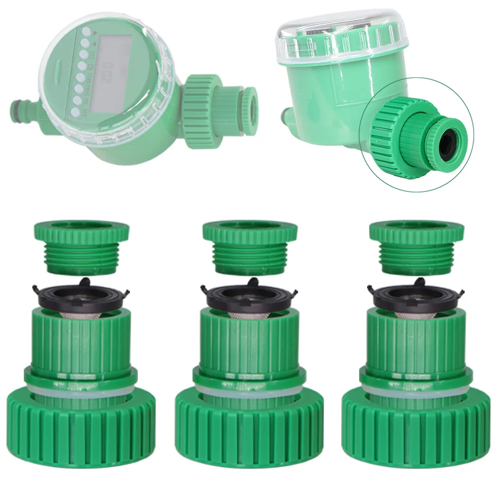 1/2\'\'&3/4\'\' Tap Connector Garden Irrigation Accessories Automatic Water Time Plants Watering Fittings for Growing Vegetables