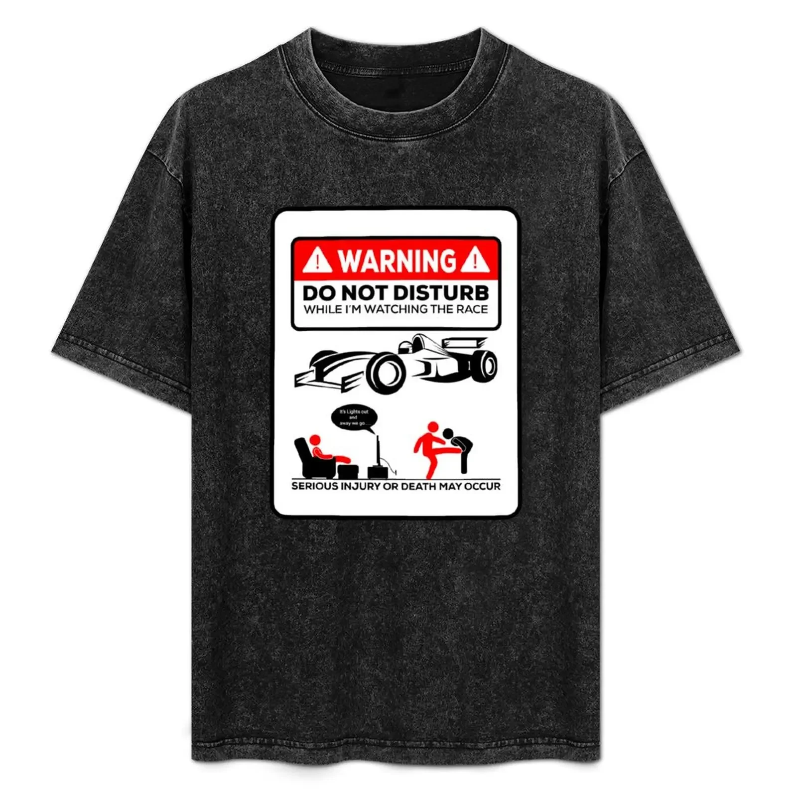 

Warning while I'm watching f1 T-Shirt summer clothes for a boy affliction shirts t shirts men