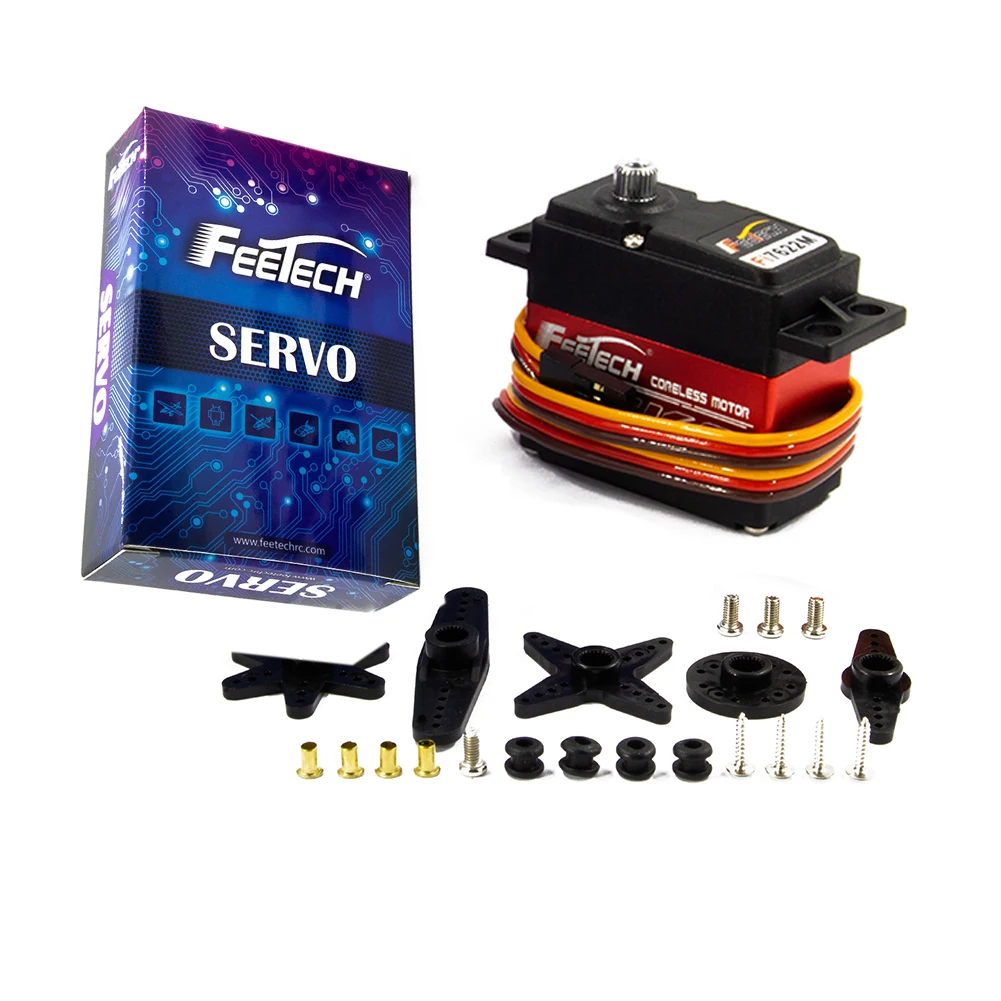 Feetech Fi7622M 25KG Digital Servo 180° Aluminum Metal Gear for Arduino Smart Car Robot RC Aircraft DIY