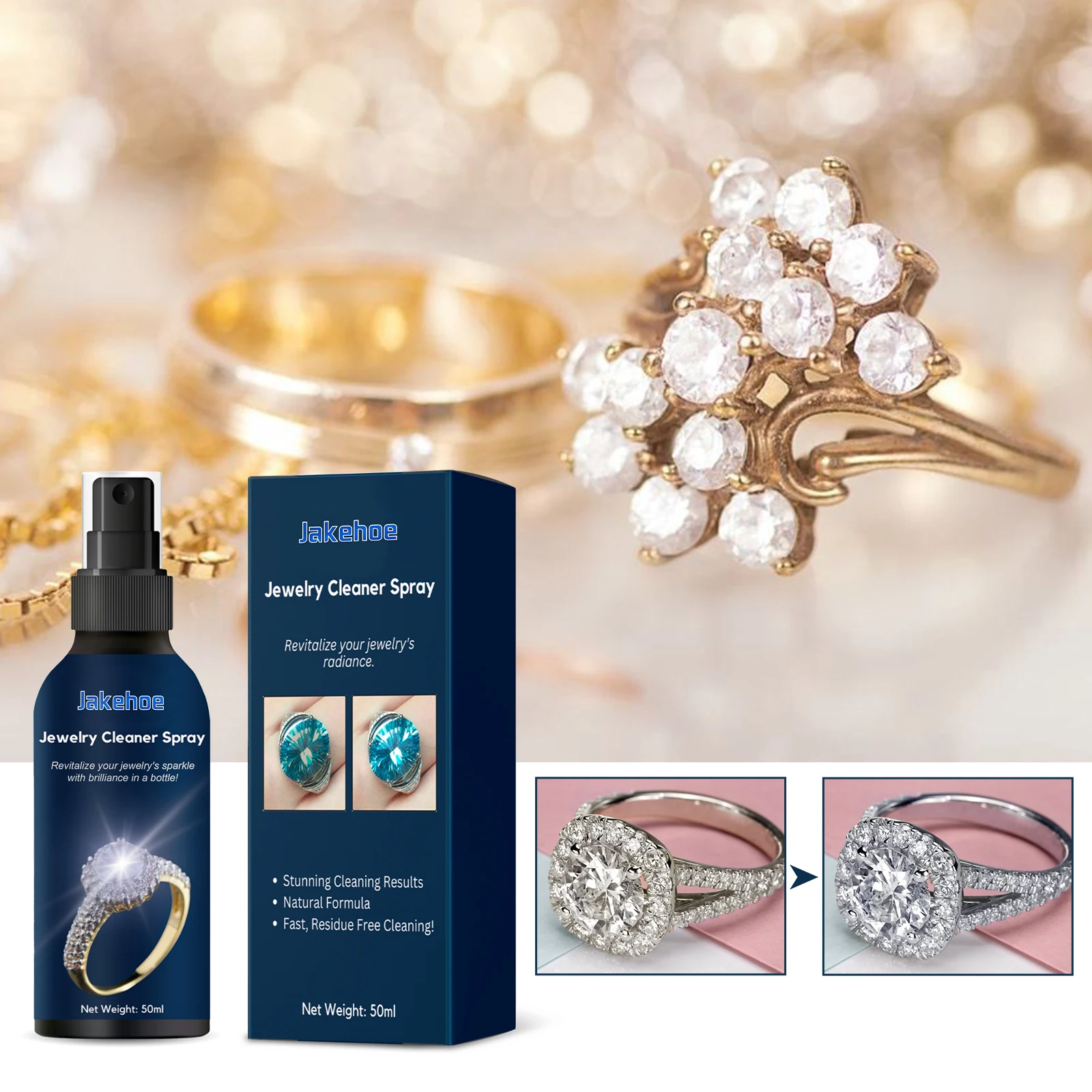 

Jewelry Cleaner Necklace Jewelry Gold Jewelry Tarnish Remover Anti-Oxidation Maintenance Cleaner