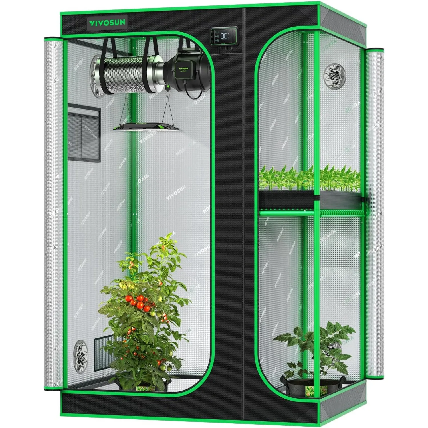 D548 2-in-1 5x4 Grow Tent, 60