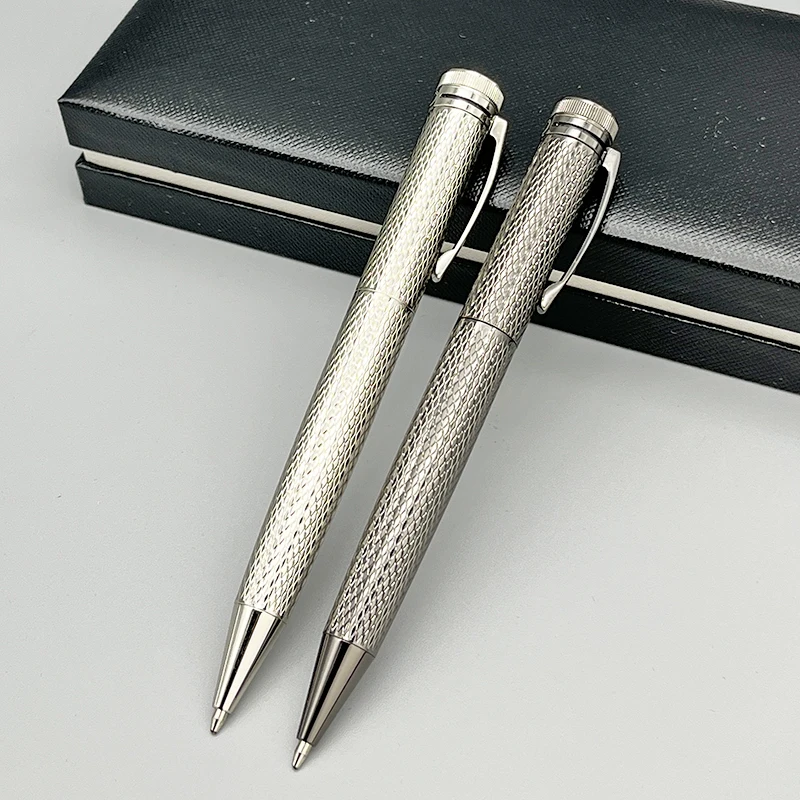 Yamalang MB Ballpoint Pens 1912 Inheritance Series Black Silver Metal Grid Stationery Office School Writing