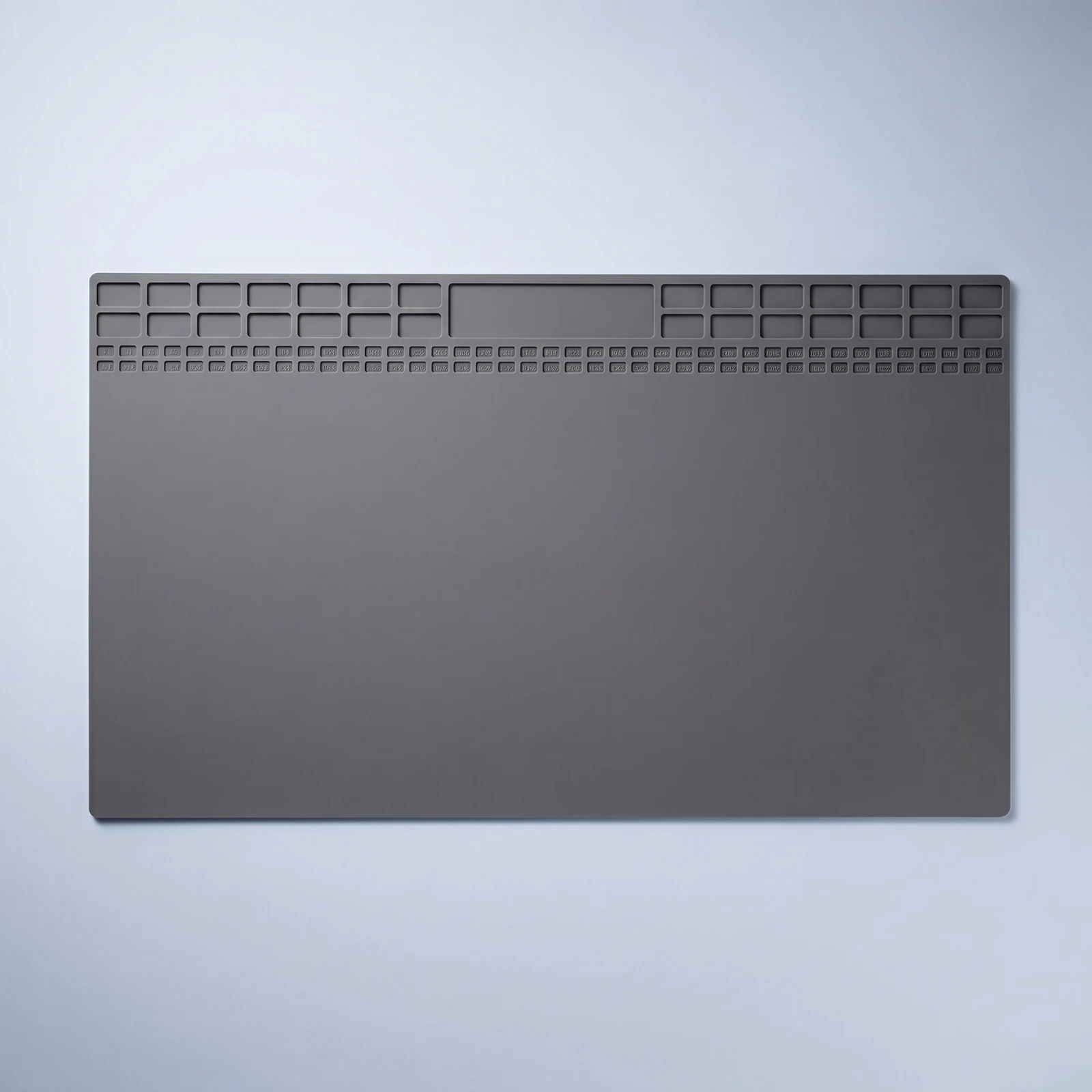 Silicone Mat with Compartments Washable Silicone Repair Mat Pad Non-Slip Anti-Static for Technicians, Workbench