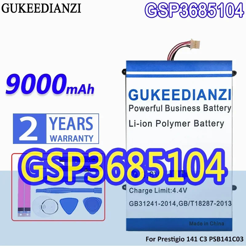 Battery GSP3685104 9000mAh For Prestigio Smartbook 141 C3 PSB141C03 PSB141C03BFH_DG PSB141C03BGH_DG Mobile Phone Batteries