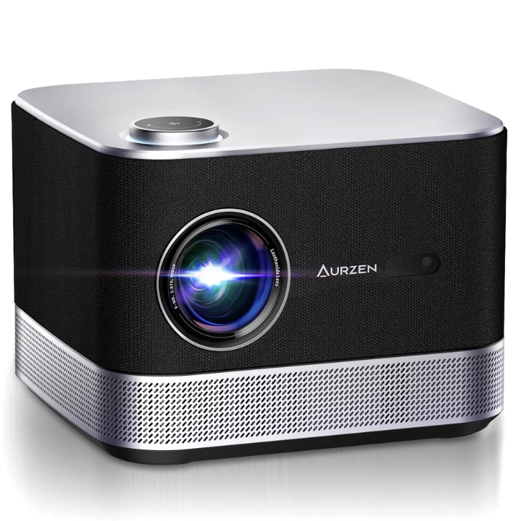 

Black All-ln-One Projector Auto Focus Keystone 4k Android IOS Smart Projector with WiFi and Bluetooth