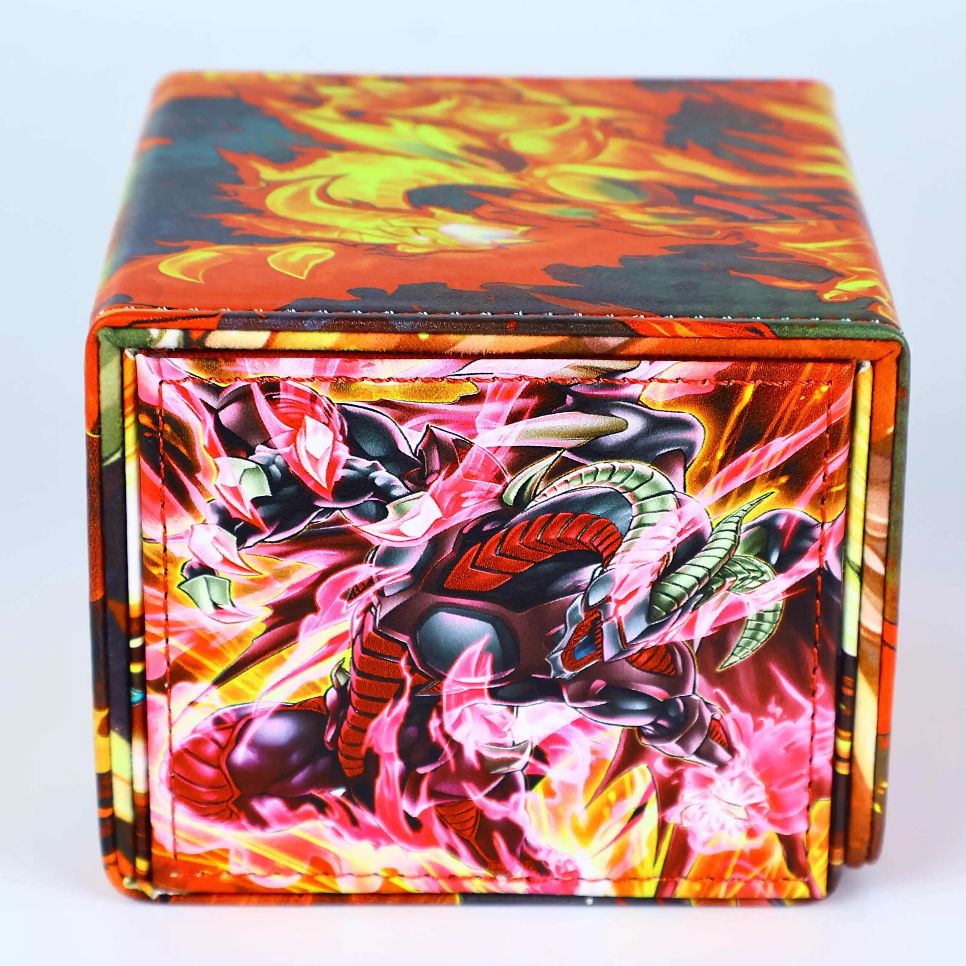 Diy Yu-Gi-Oh! Red Dragon Archfiend/assault Mode Card Storage Box Opcg Ptcg  Ws Ygo Leather Magnetic Card Storage Box Anime Gift - AliExpress 26