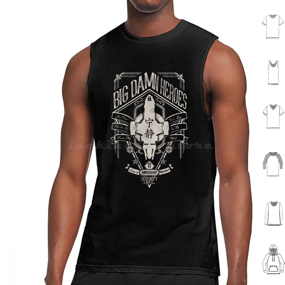 Big Damn Heroes Tank Tops Print Cotton Firefly Serenity Mal Reynolds Serenity Valley Shiny