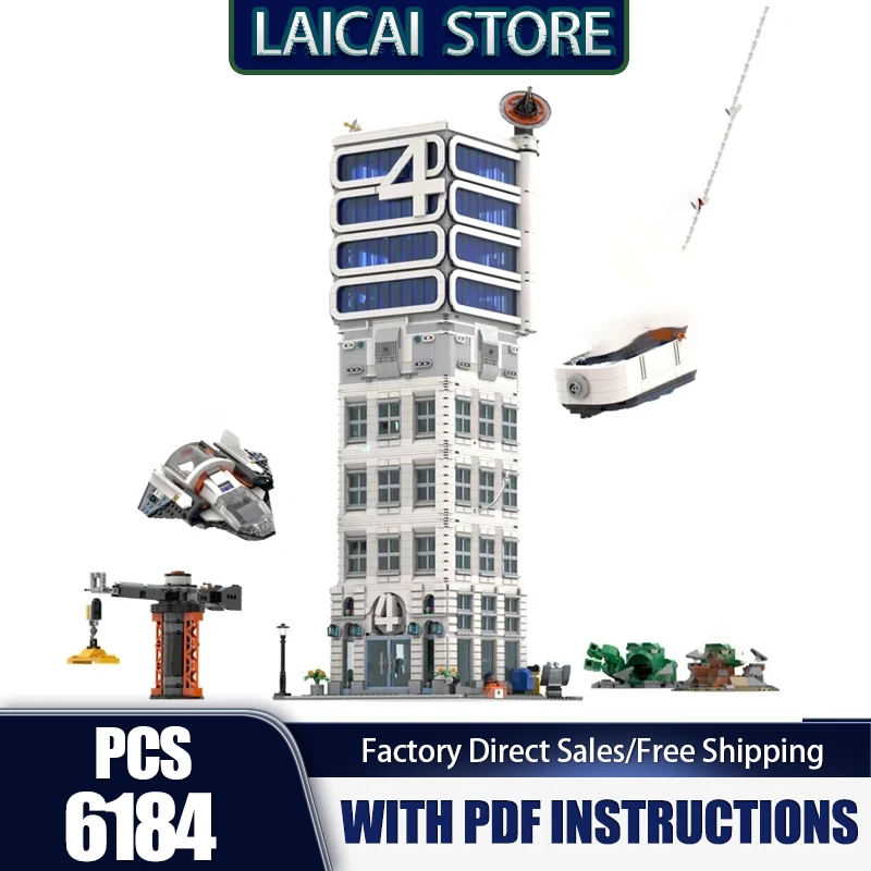 

Модель City Street View Moc, строительные блоки, классическая модель космической академии, технологические кирпичи, игрушки для сборки «сделай сам», подарки для заключения