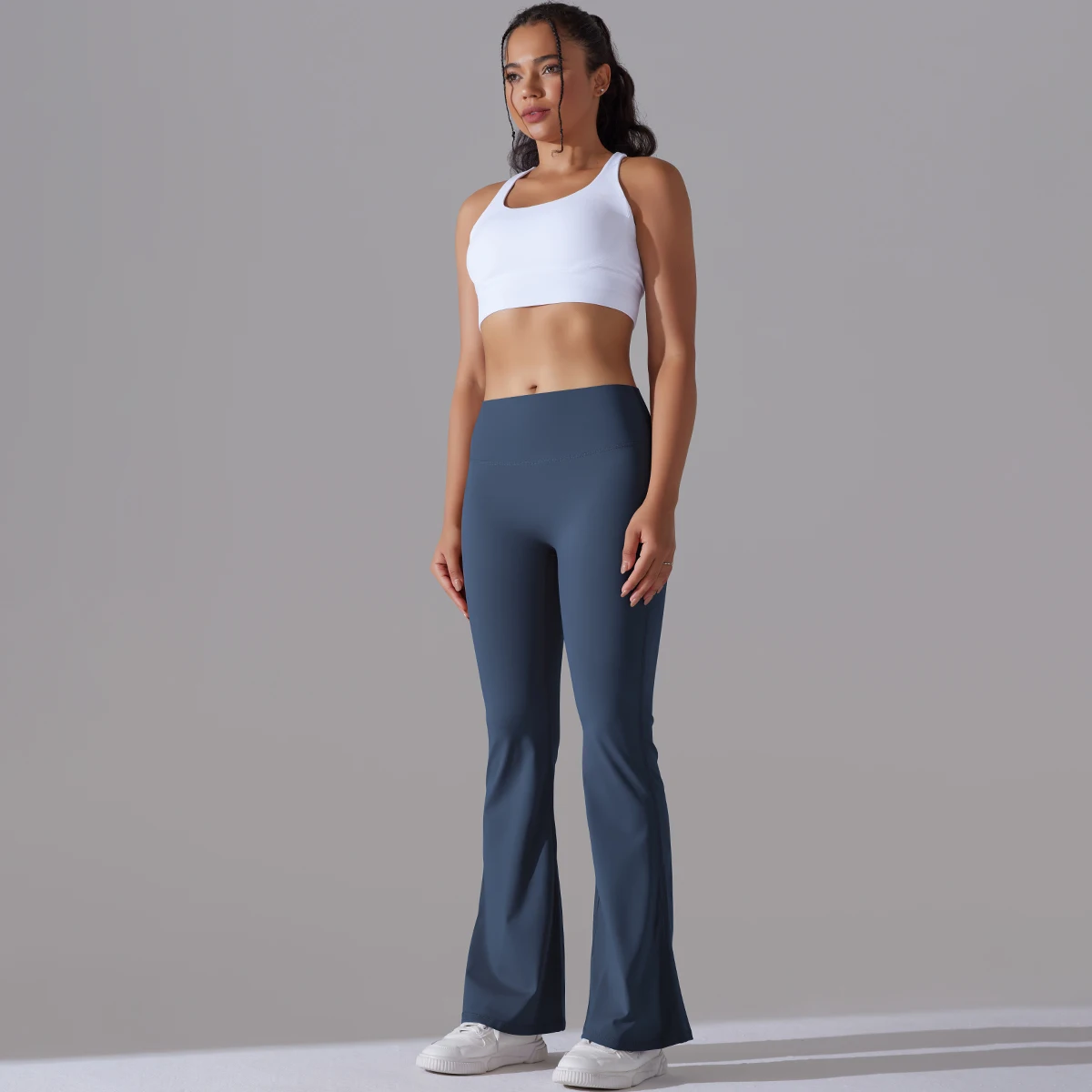 Flare Leggings Yoga Hosen Frauen Schlaghosen Yoga Hosen Hohe Taille Gym Fitness Hosen Stretch Täglichen Tanz Workout Leggings – Detail 6
